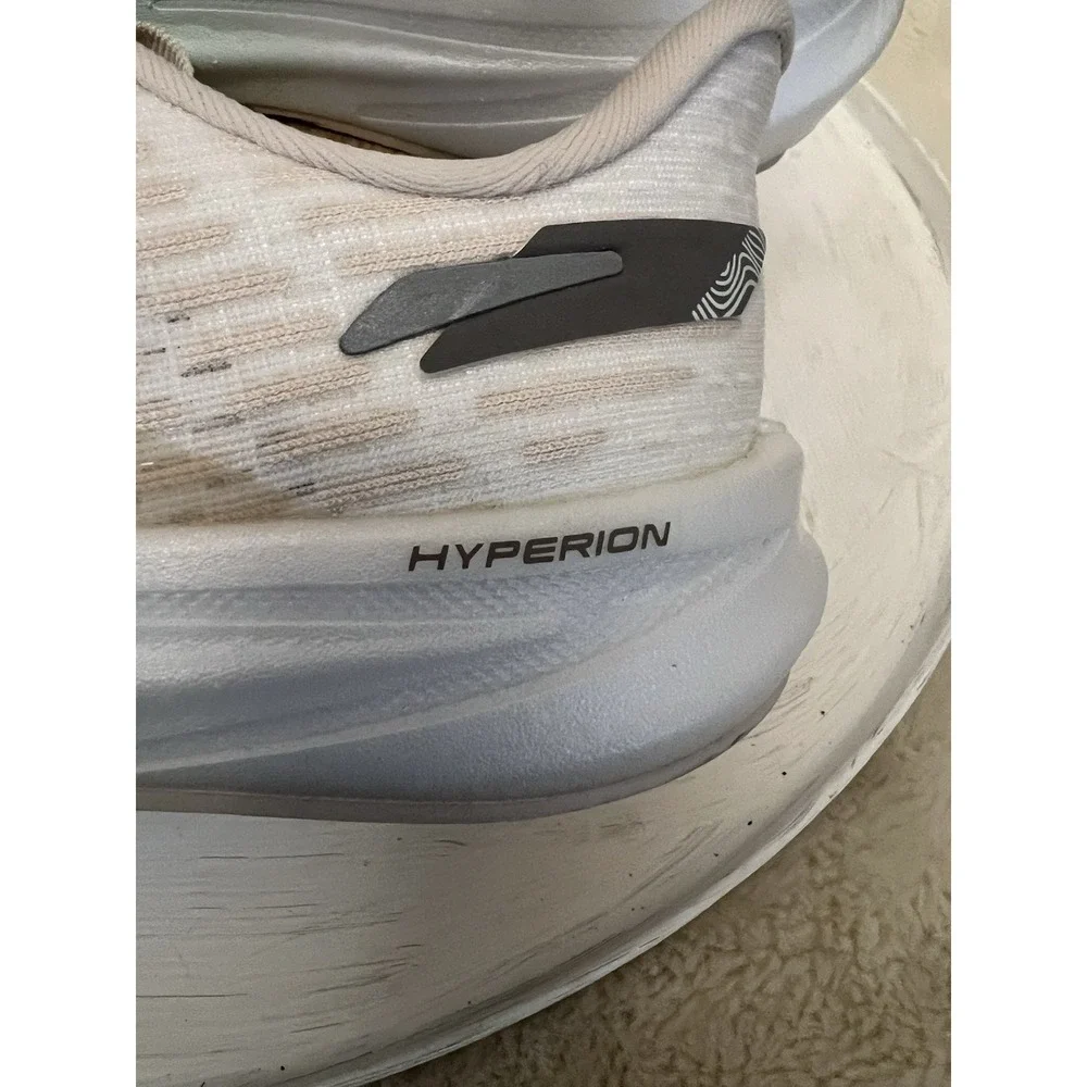 Brooks Hyperion Running Shoes Gray Mesh Lightweight Cushion Road Trainers Sz 9.5